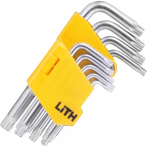 Conjunto de Chave Torx Curto de 9 Peças em Cromo Vanádio LT0076.FM