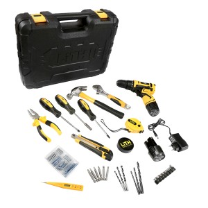 Parafusadeira Furadeira 12V 1.5Ah com 2 Baterias 92 Peças LT2000