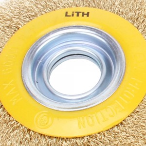 Escova Circular 6"x3/4" em Aço e Latão com Adaptadores LT2442