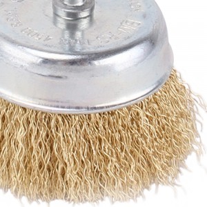Escova de Aço Tipo Copo com Haste 75mm LT2450