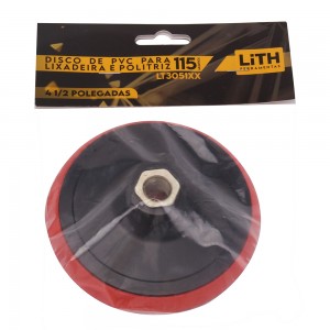 Disco de PVC para Lixadeira e Politriz 4.1/2 Polegadas 115mm LT3051XX