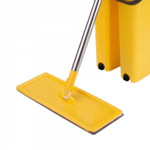 MOP Rodo Flat Lava e Seca com Refil e Balde 6 litros 4 Peças LT6002T