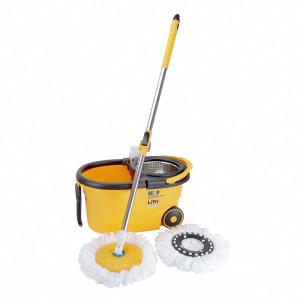 Esfregão 360° MOP Balde Giratório 8 litros com 4 peças LT6003T
