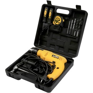 Jogo Furadeira de Impacto 1/2 Polegada 720W 127V Velocidade Variável e Reversível com Maleta e Acessórios LT7002X127S1